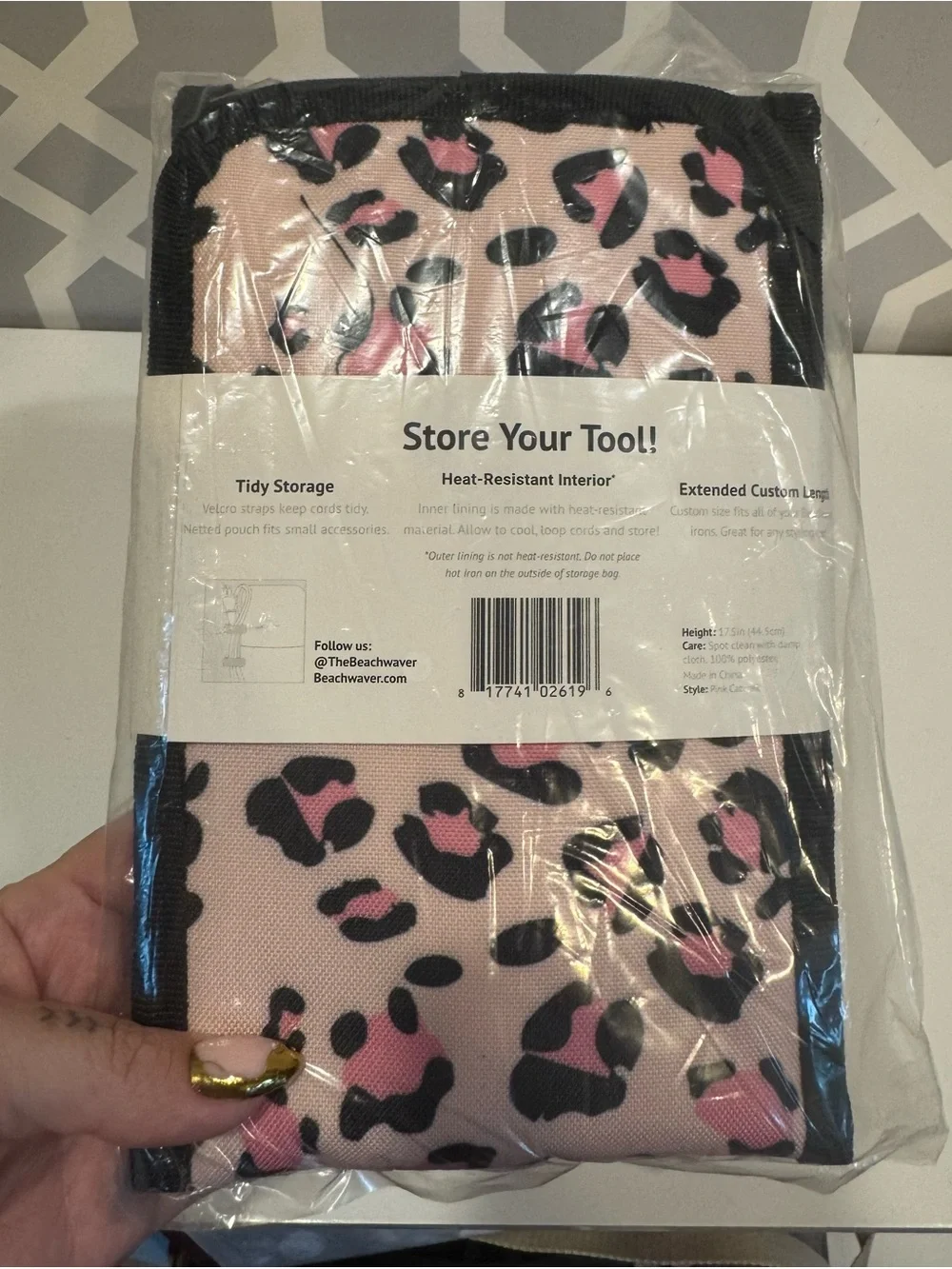 New The Beachwaver Co. Storage Pouch - Pink Catwalk | Hot Tool Storage Bag